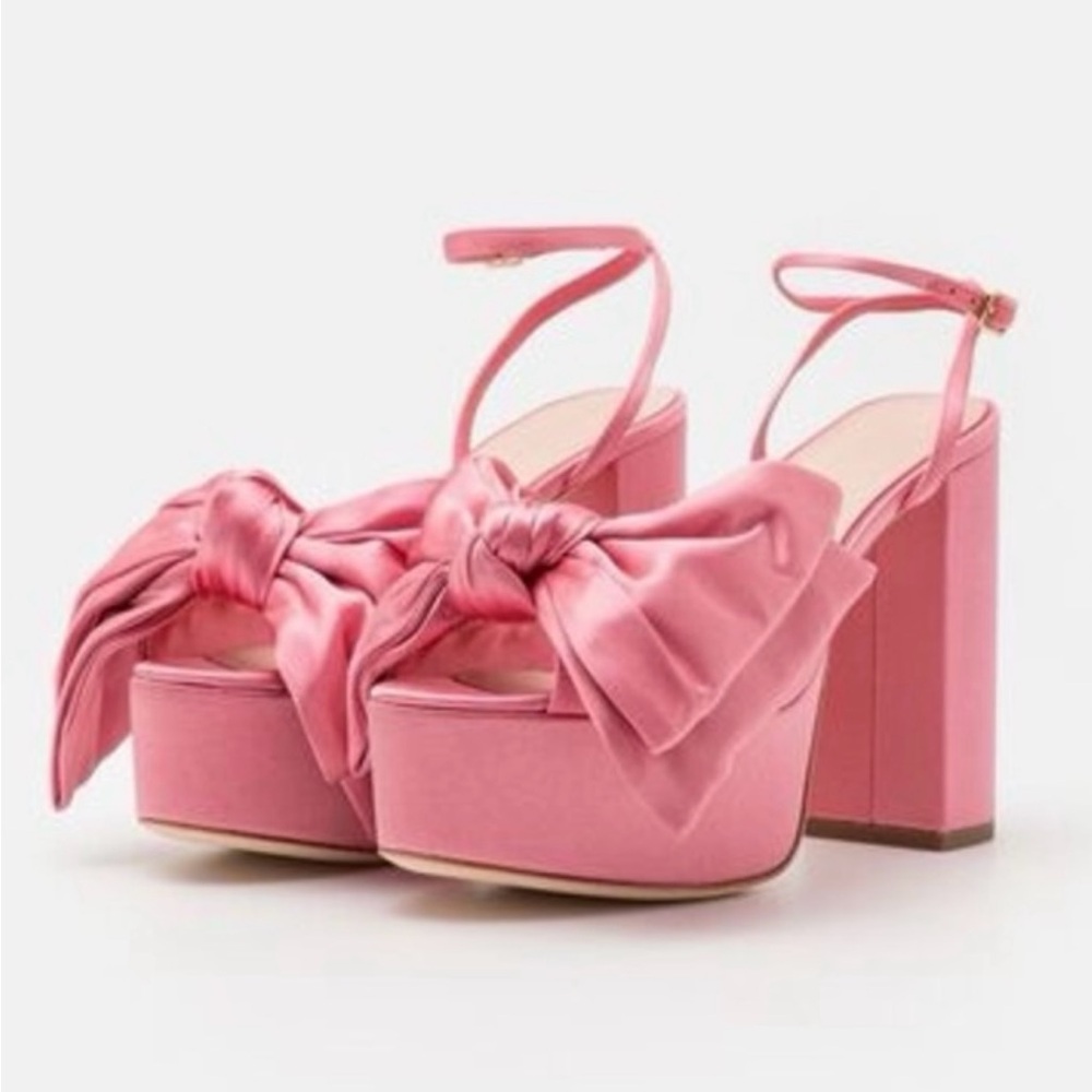 Loeffler Randall Kiki Satin Bow Heels, New with box, never worn